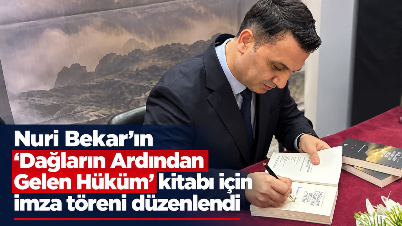 Nuri Bekar’ın “Dağların Ardından Gelen Hüküm” kitabı için imza töreni düzenlendi