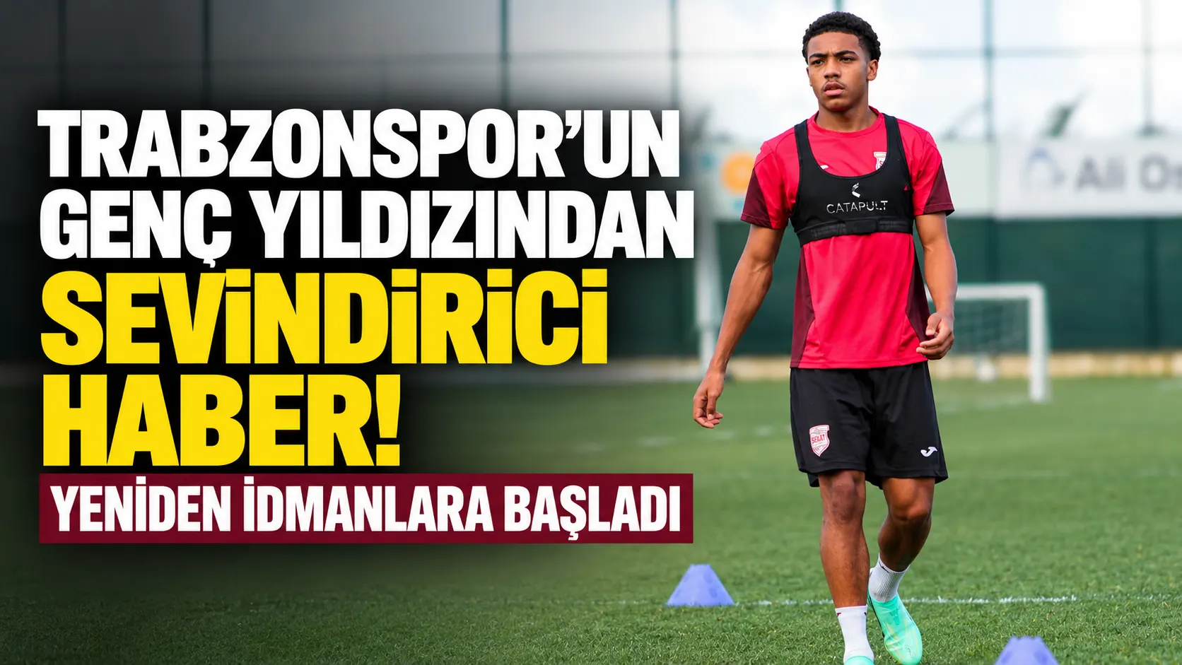 Trabzonspor’un genç kanadı yeniden antrenmanlarda