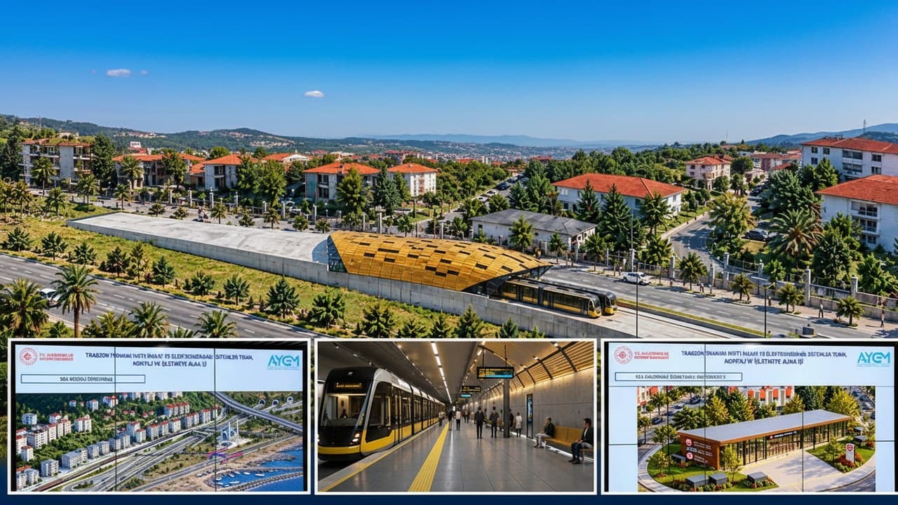 Trabzon raylı sisteminde istasyon görselleri ve teknik ayrıntılar ön plana çıktı