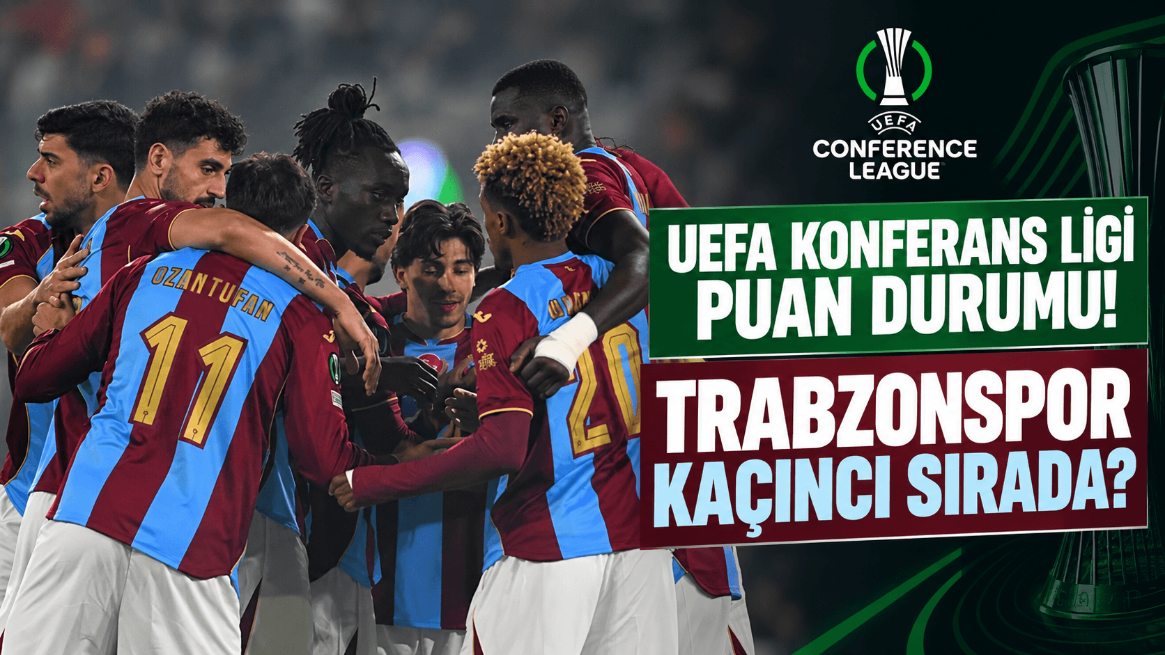 Trabzonspor Konferans Ligi'nde 2'de 2 yaptı, grupta 4. sırada