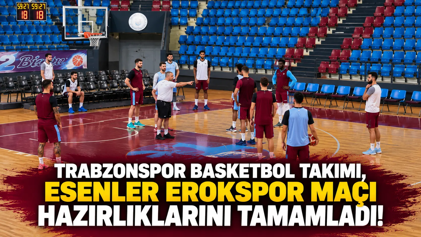 Trabzonspor, Esenler Erokspor maçı öncesi son idmanı tamamladı
