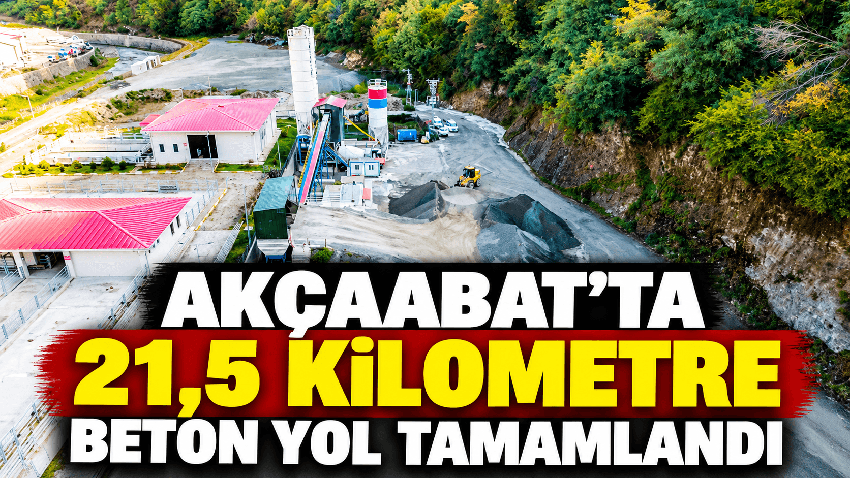 Akçaabat’ta beton yol atılımı: 10 ayda 21,5 kilometre tamamlandı