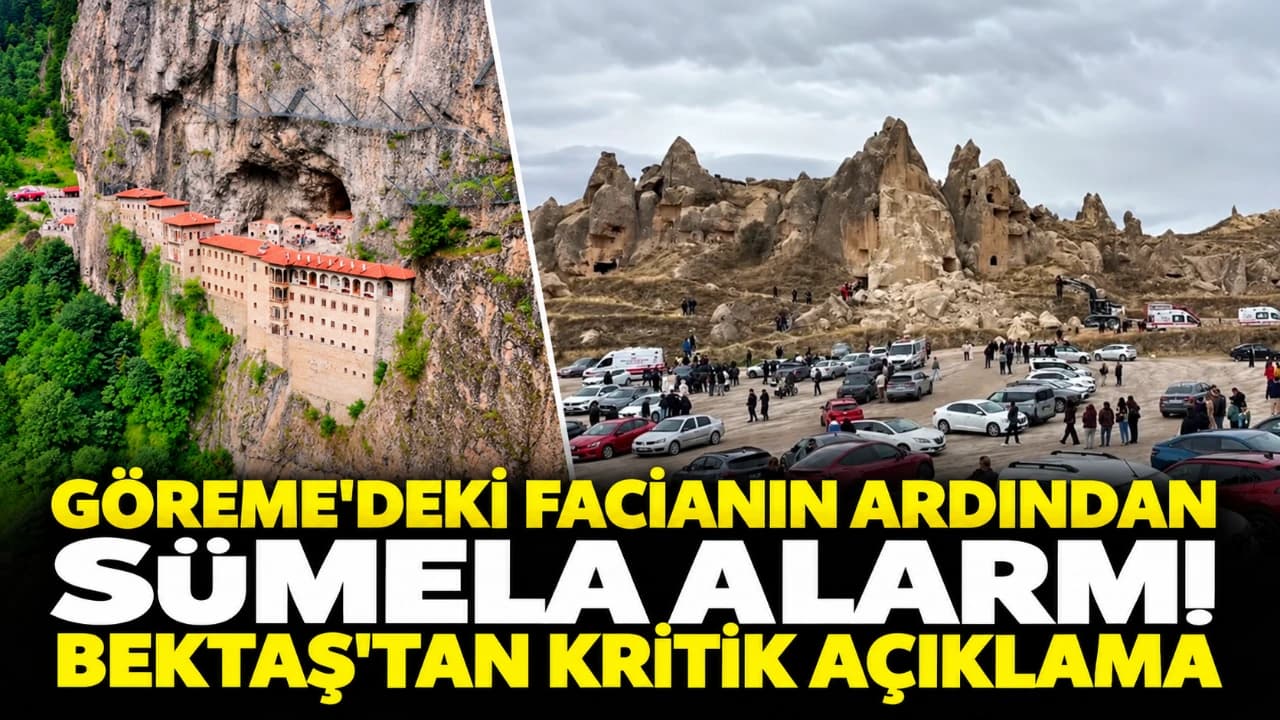 Göreme'deki çöküş Sümela için de uyarı verdi
