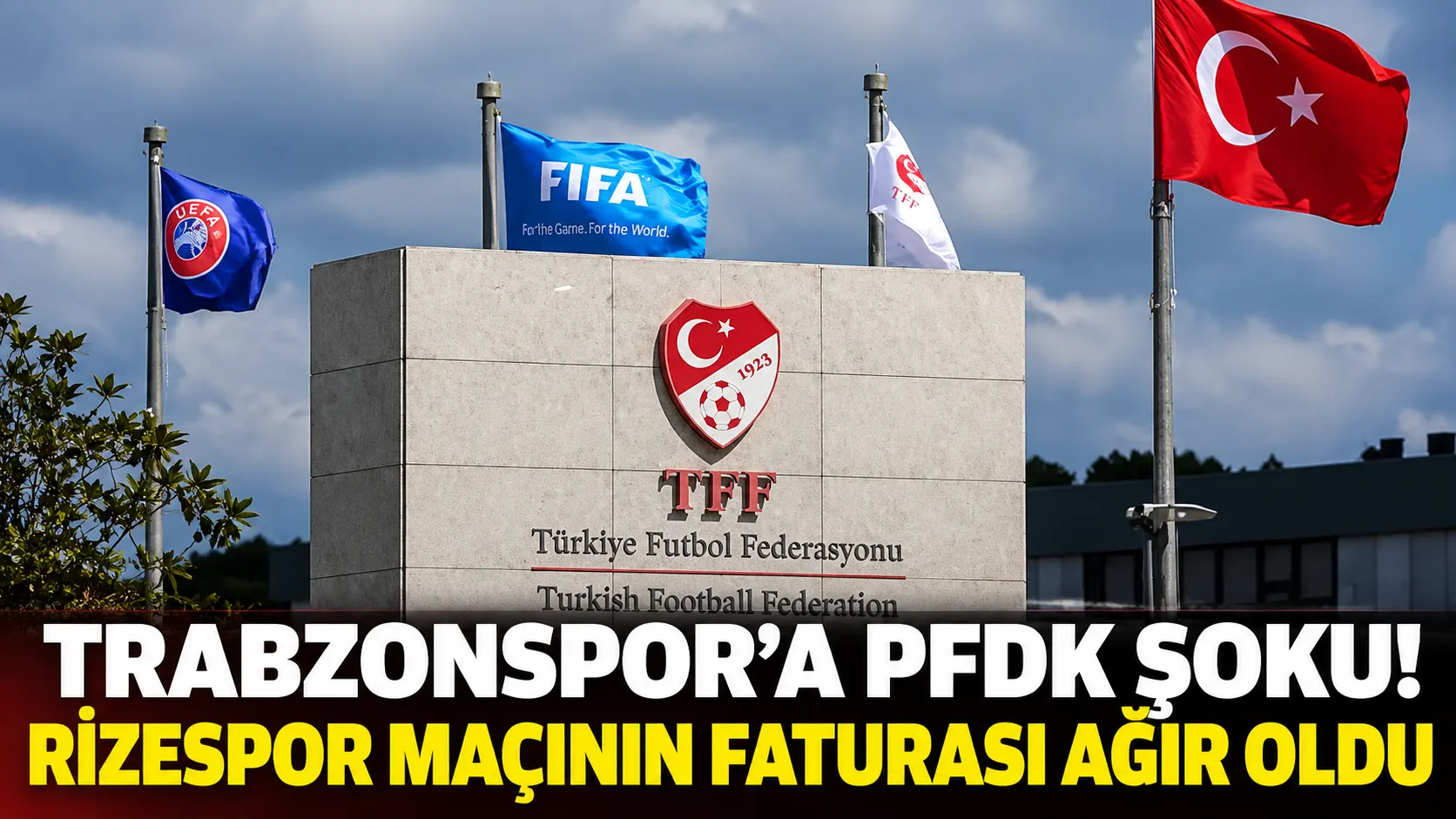PFDK'dan Trabzonspor'a 2,07 milyon TL ceza ve iki maçlık deplasman yasağı