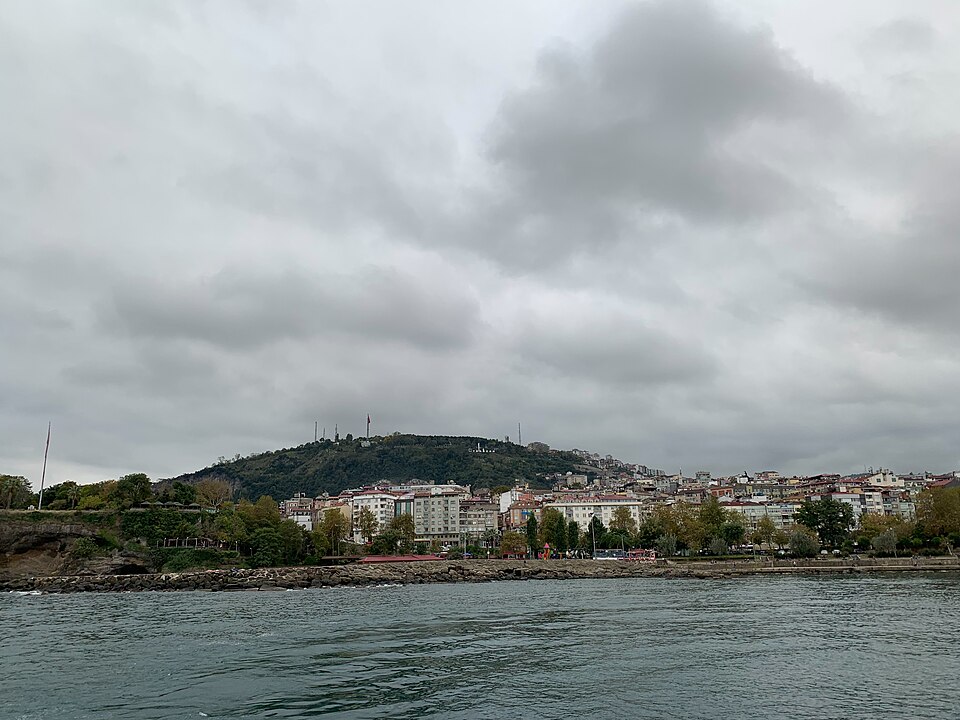 Trabzon seen from the sea, Oct