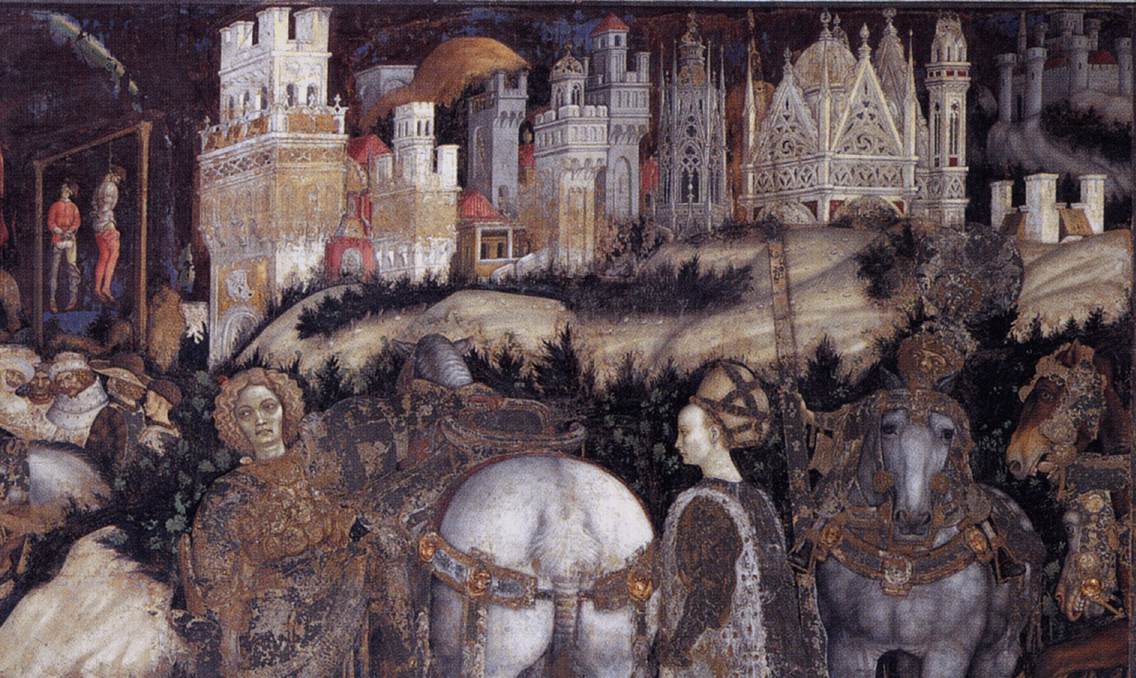 Pisanello St George and the Princess of Trebizond (detail) WGA17878