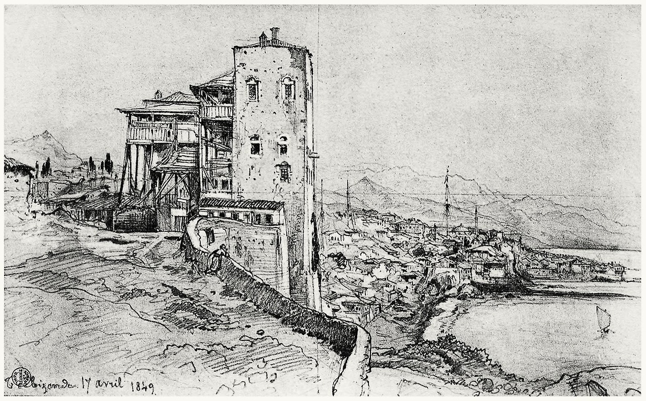 Quarantine station at Trebizond by Jules Laurens