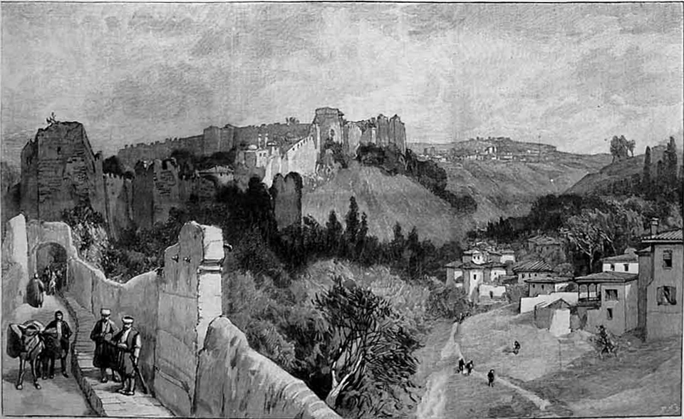 Trebizond, Old Walls on the West Side of the Town ILN
