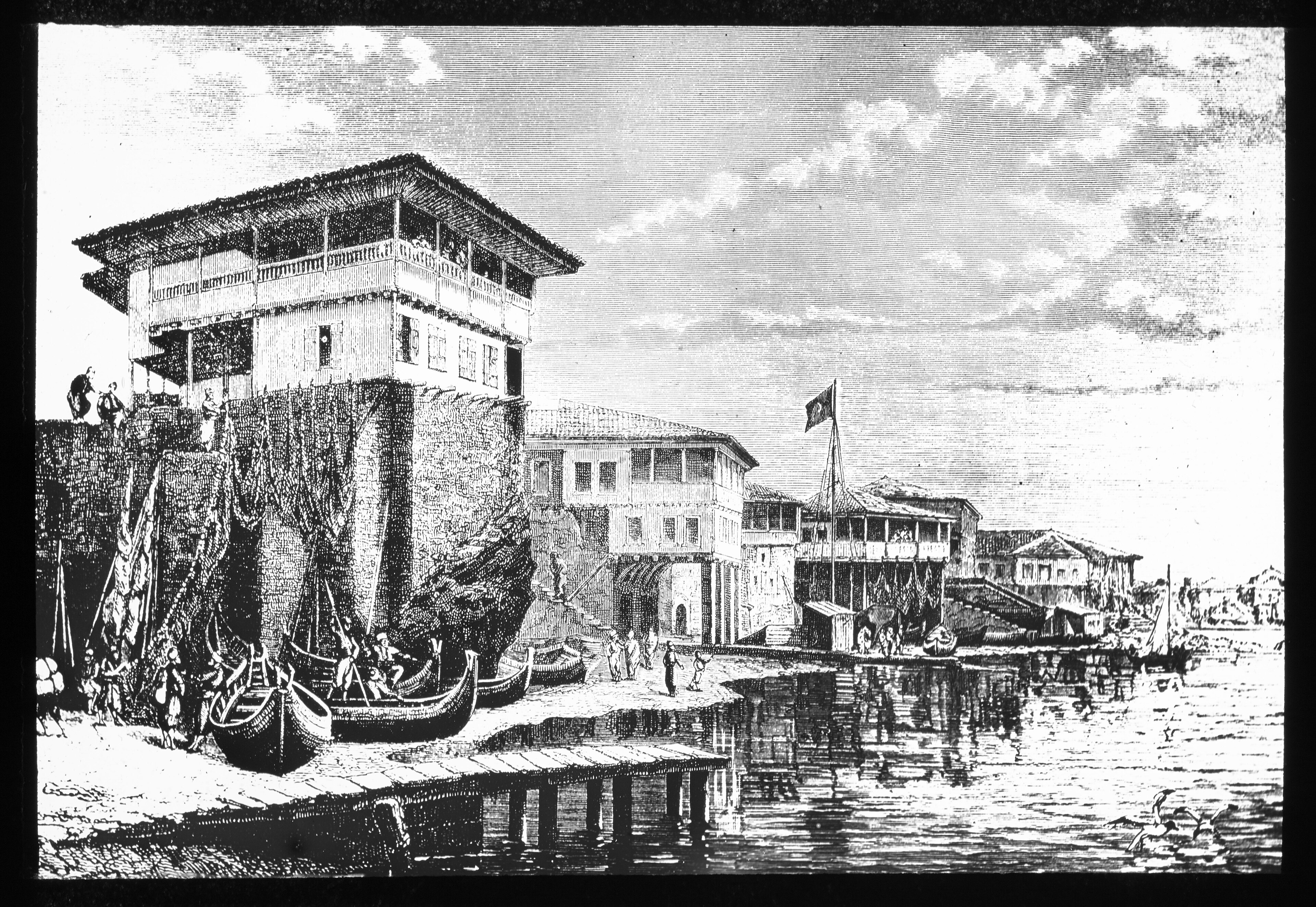 Arménie. 2, Le port de la mer à Trébizonde (gravure d'un dessin de Deyrolle reprod. par) M