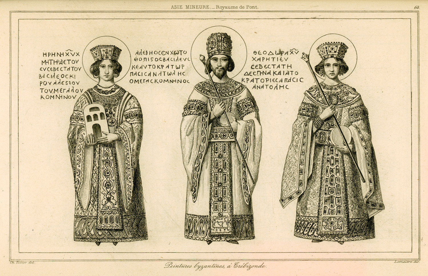 Peintures byzantines à Trebizonde Texier Charles Félix Marie