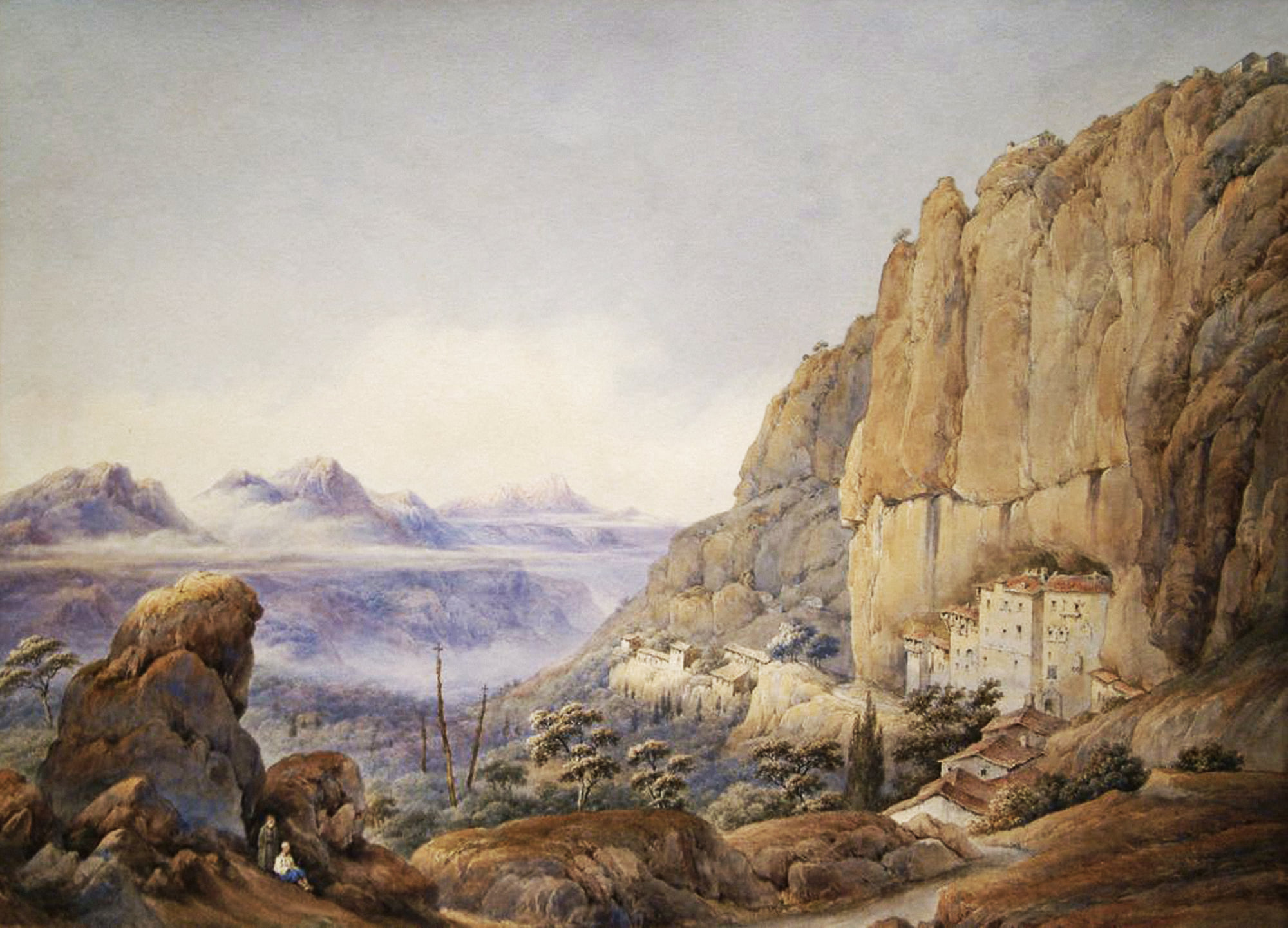 Painting of Sumela monastery