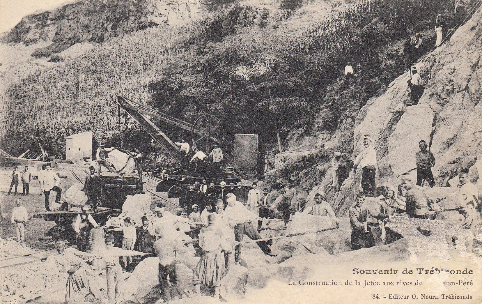 Construction of pier at Trebizond