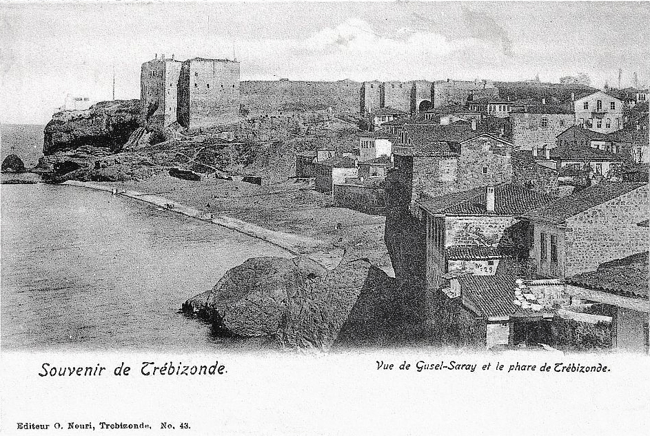 Trebizonde View of Gusel Saray and the lighthouse