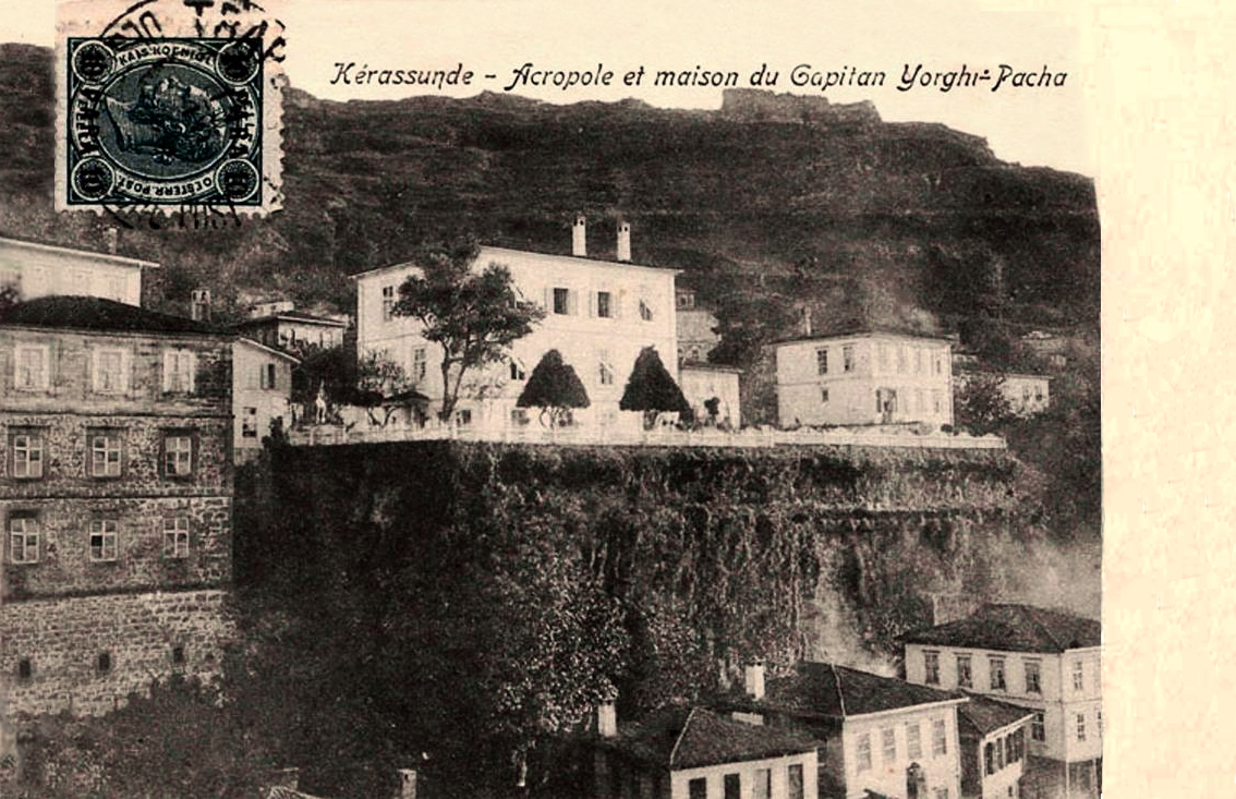 Kerassunde Acropolis and house of captain Yorghi Pacha