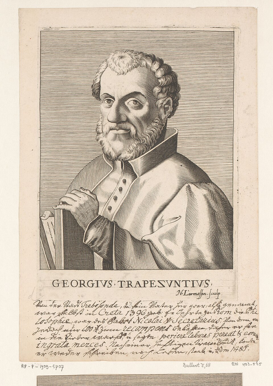 Portret van George of Trebizond, RP P