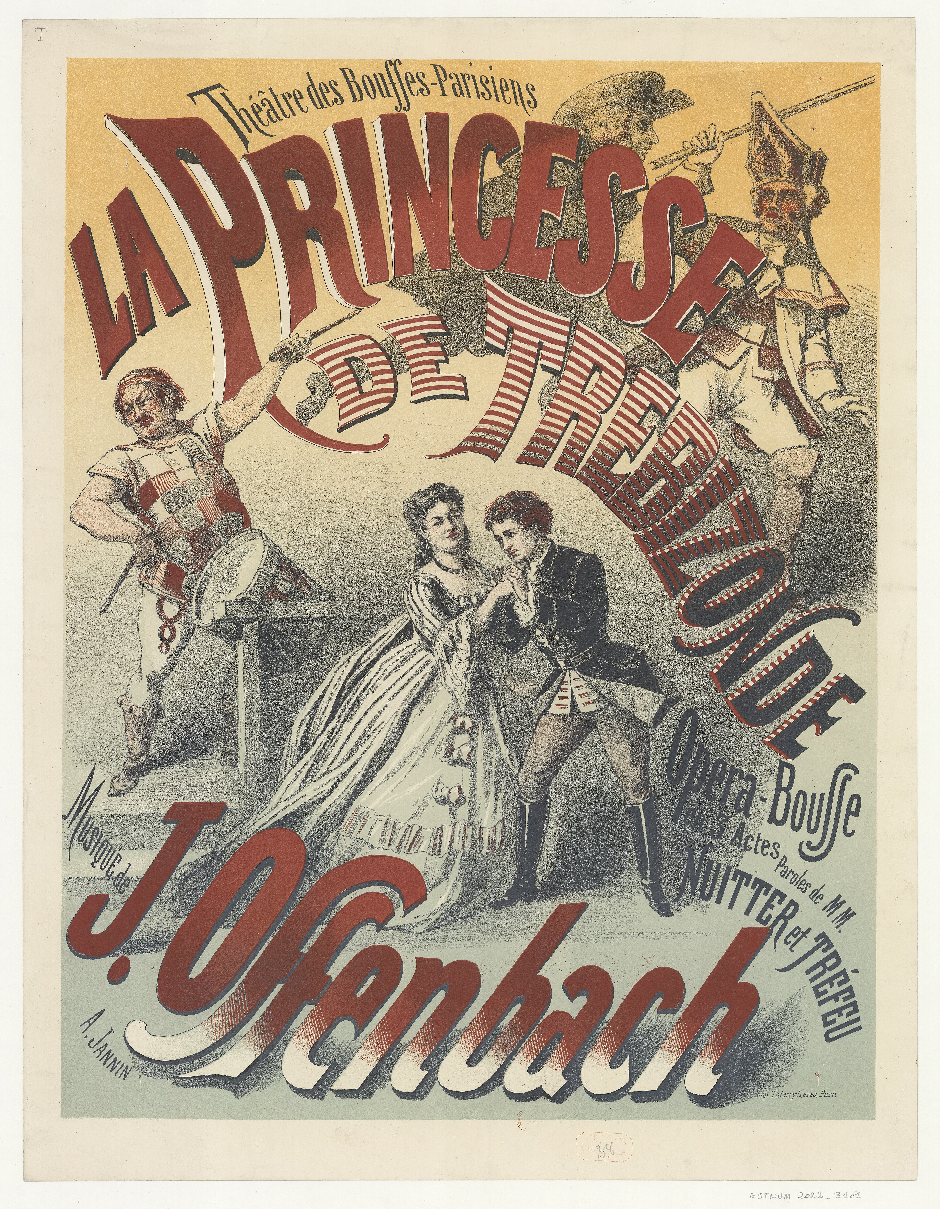 Théâtre des Bouffes Parisiens. La princesse de Trébizonde, opéra bouffe en 3 actes. Parole