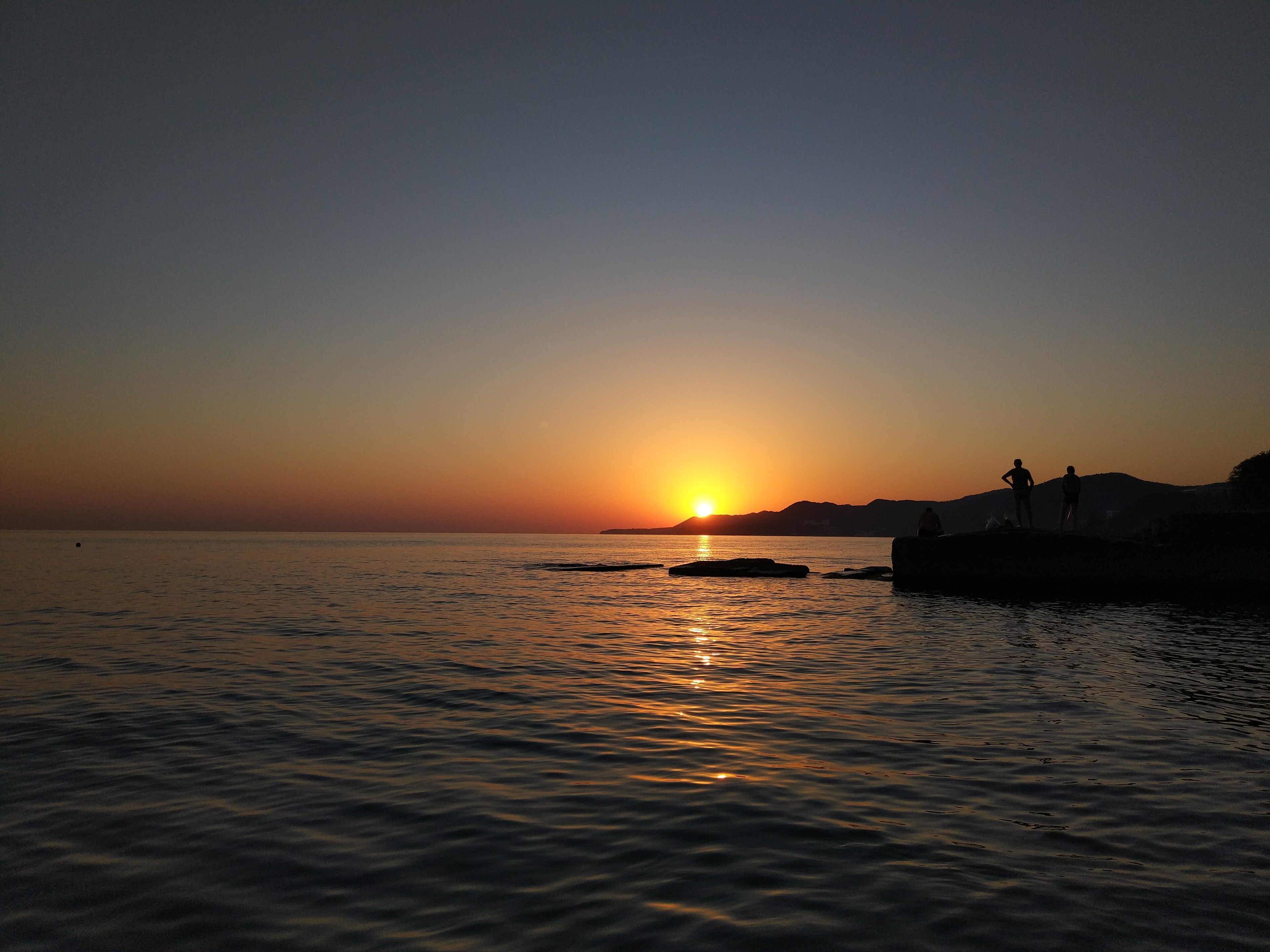 Sunset on the Black sea