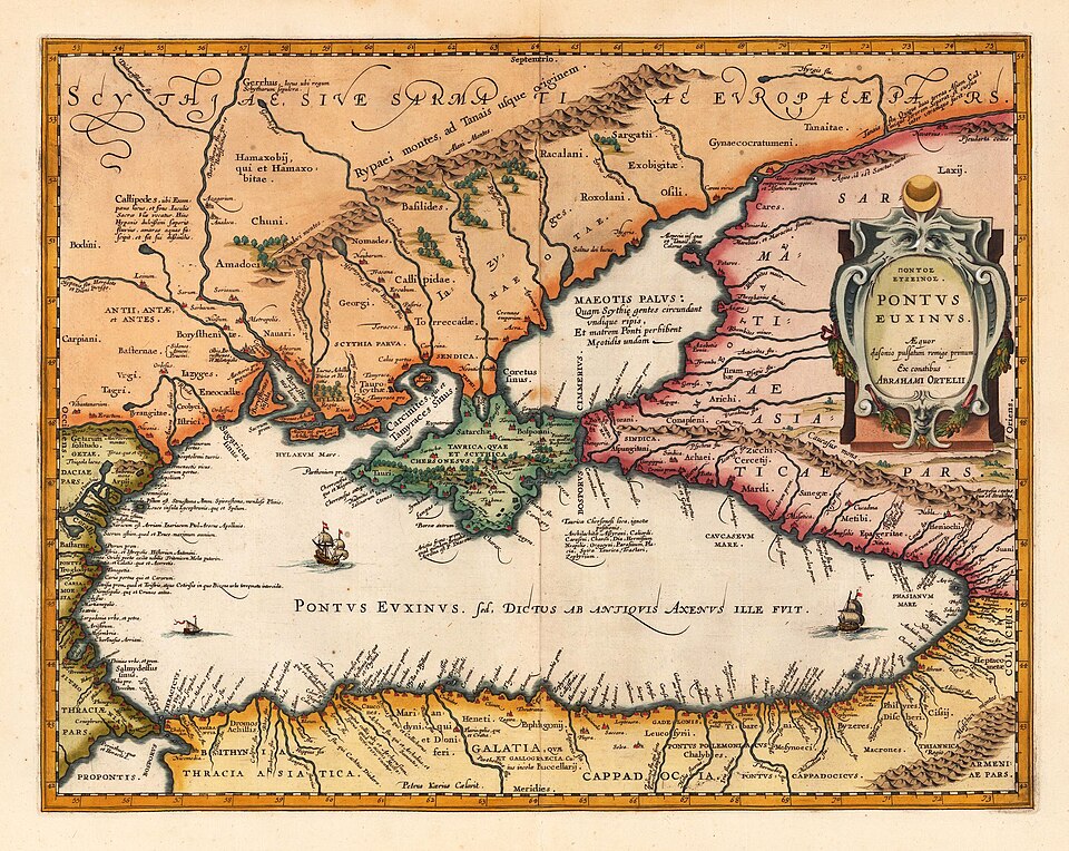 Map of the Black Sea.