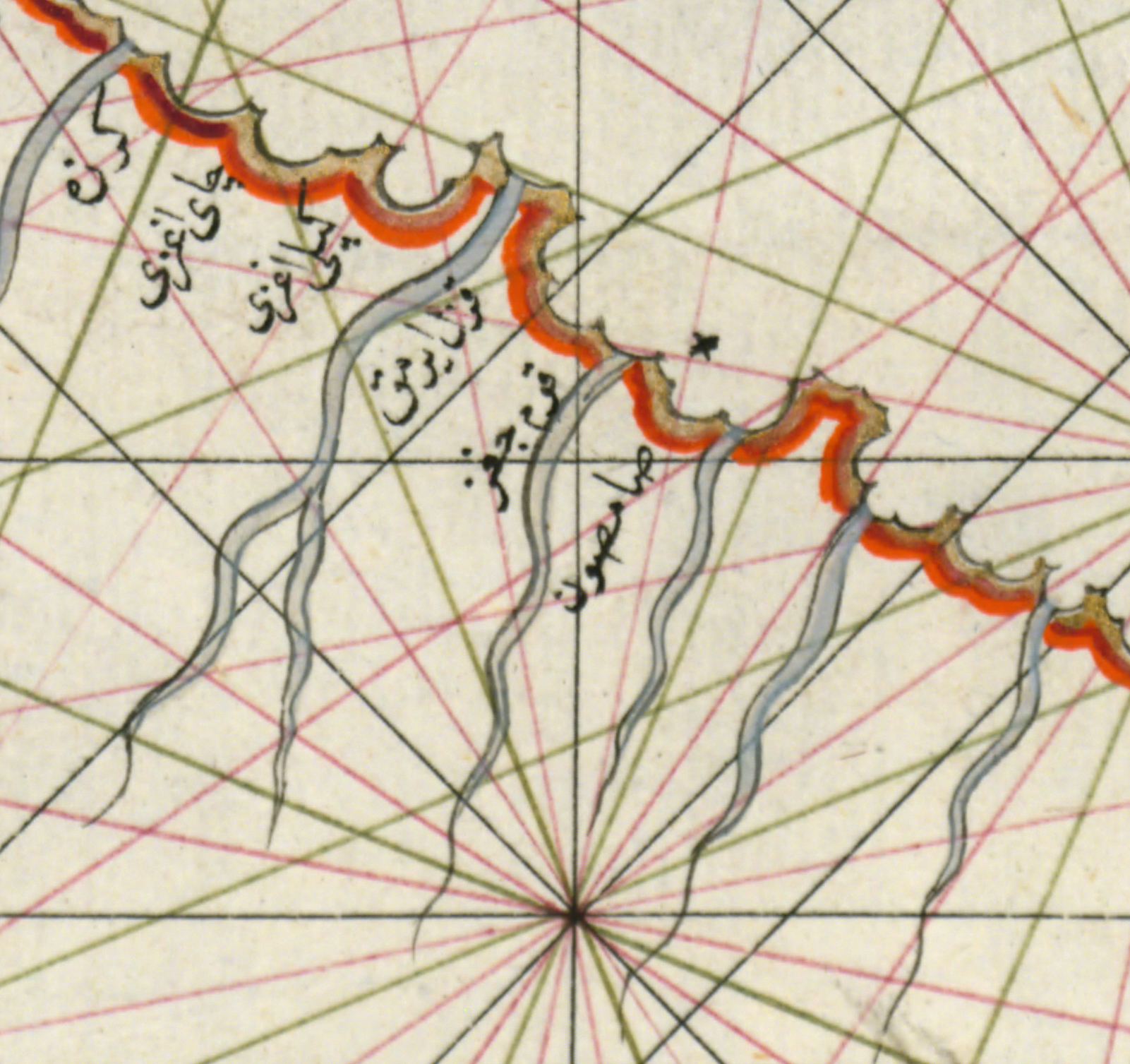 Piri Reis. Map of the Black Sea (Samsun)