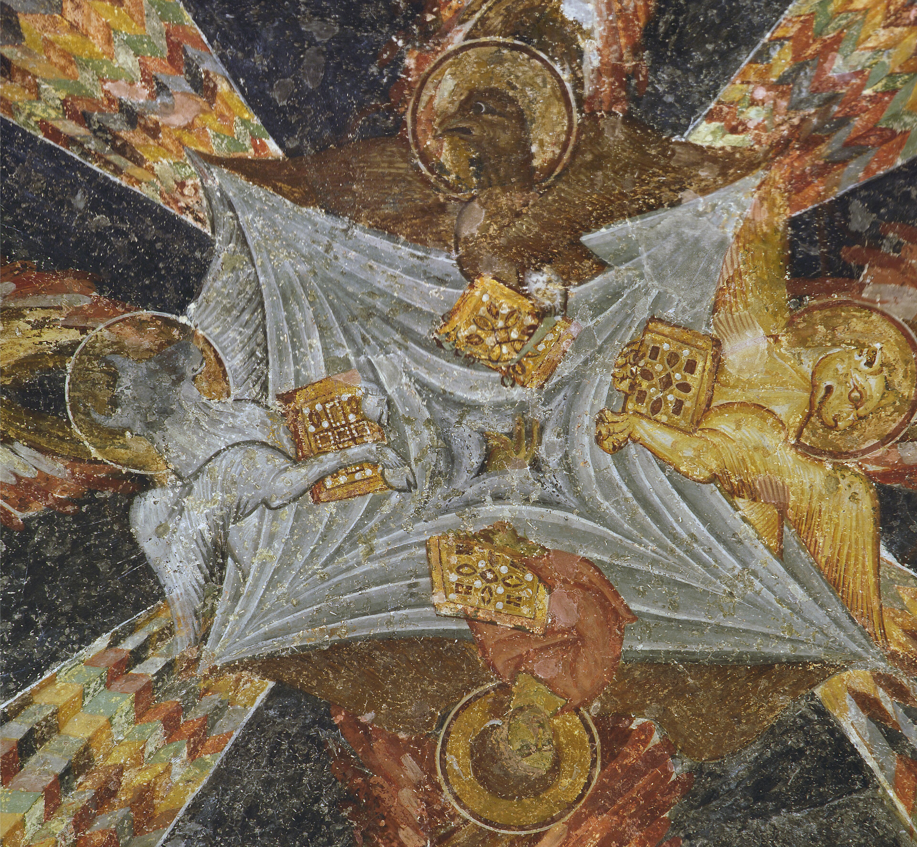 Trabzon Hagia Sophia Evangelists' fresco panorama