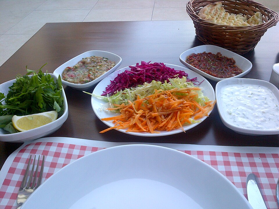 Turkish pide and meze